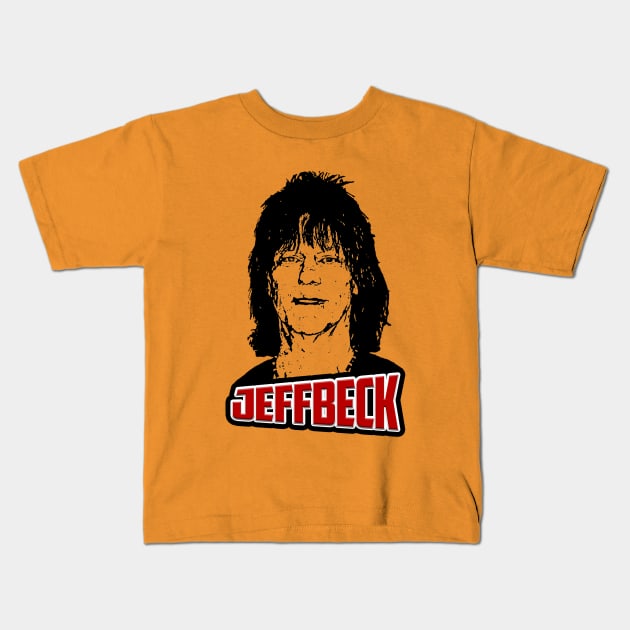 JEFFBECK THE YARDBIRDS Kids T-Shirt by AnggiePratama